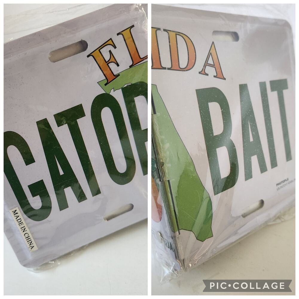 Florida Gator Bait License Plate Photo Album Photopl8 Binder Gators Scrapbook